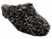 Sheep - Dark grey sheepskin on a black low (5 cm) base