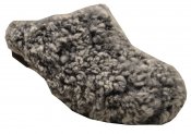 Sheep - Grey sheepskin on a black low (5 cm) base